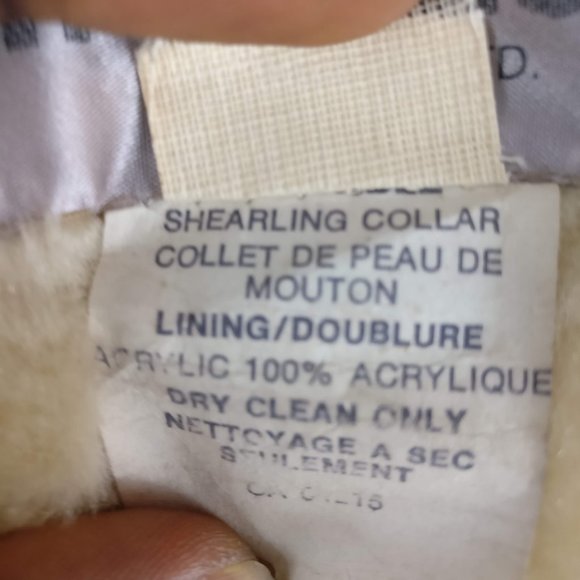 Designed in Canada, Lamb Leather Lined Shearling Coat, Fur Coat,  sz 36/S - Picture 7 of 9